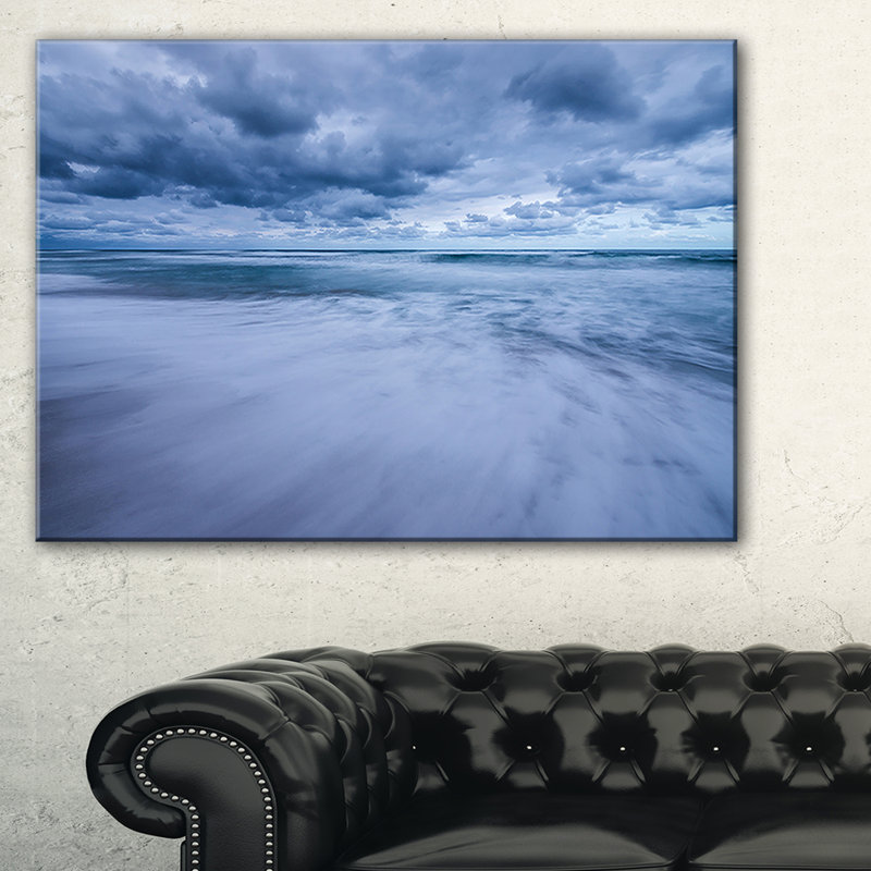«Stormy Clouds Over Ocean», reproduction de photo sur toile tendue, H 30 po x l 40 po x P 1 po