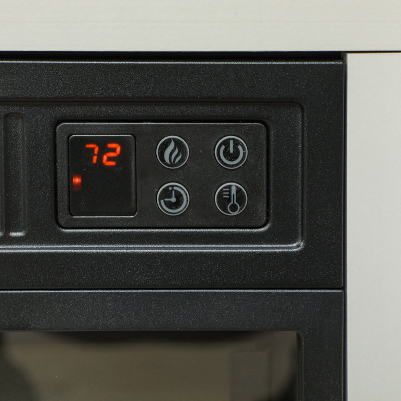 Foyer électrique autoportant de 27 po avec cadre blanc Homcom, chauffage encastré 1400 W - effet de bûche et de flammes 3D réaliste, télécommande, température réglable (62 82 -82 ℉), minuterie, certifié CSA