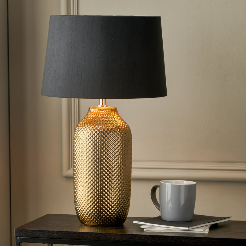 Soler Ceramic Table Lamp, Gold