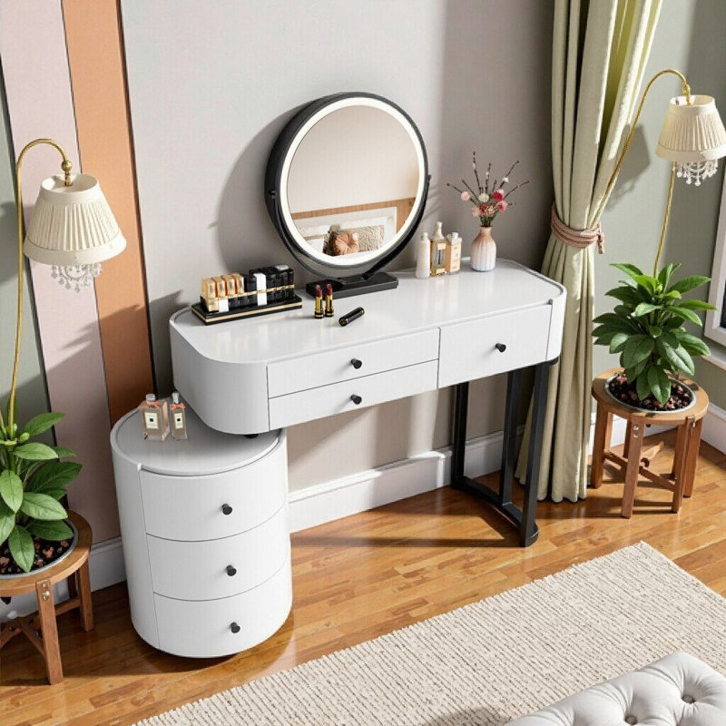 Meuble-lavabo avec miroir d'appoint rotatif UNAFlora