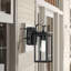 Schlesinger Matte Black 34.9cm H Outdoor Wall Lantern