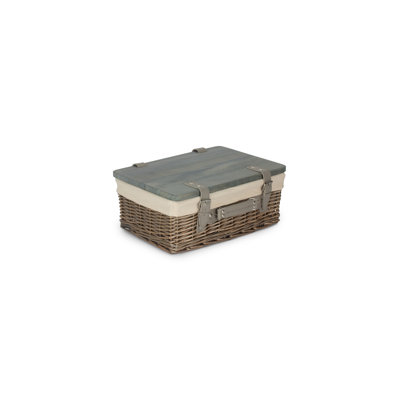 Wicker Gift or Storage Hamper with Lining