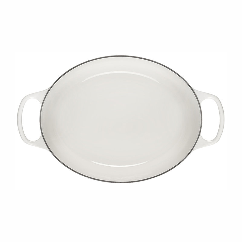 Le Creuset Signature Enameled Cast Iron Marble Collection 6.75 Qt. Oval Dutch Oven with LId