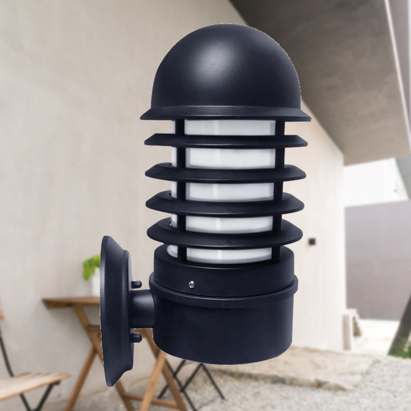 Satin Black Outdoor Wall Lantern