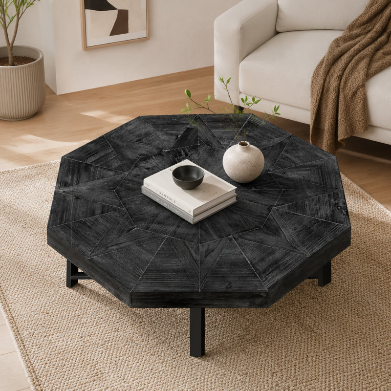 Table basse Farmhouse, Noir antique