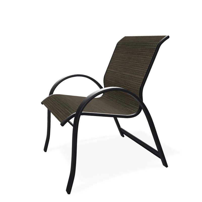 Aruba 1 Outdoor Dining Armchair, Black