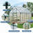 8'x12' Aluminum Frame Polycarbonate Greenhouse with Roof Vent & Gutter System-119783982