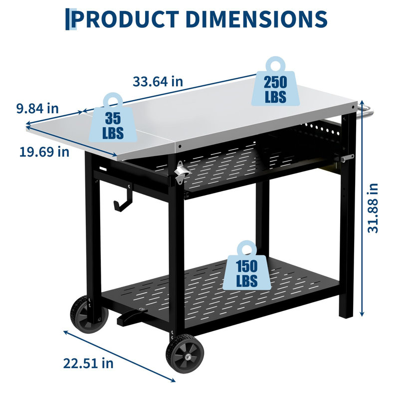 Metal Bar Cart