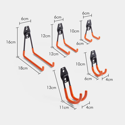 100 Piece Garage Tool Hook Set