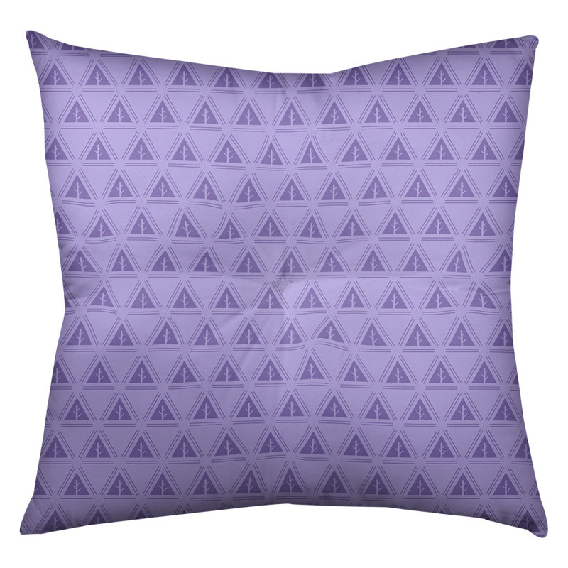 Coussin Theo Nath, 30 po x 30 po, Mauve clair / mauve foncé