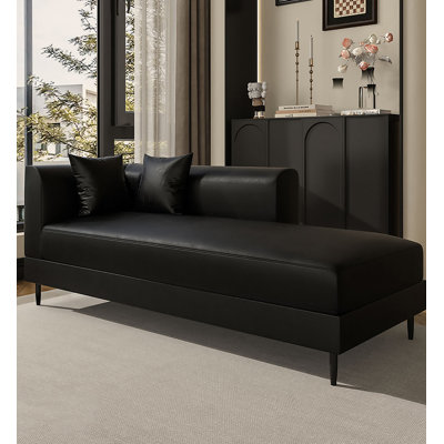 Méridienne moderne de luxe noir