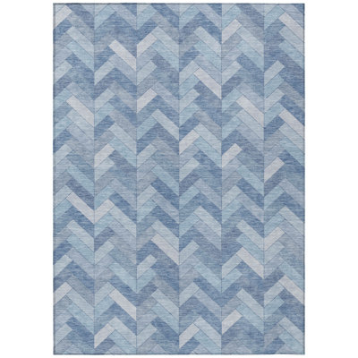 Machine Washable Indoor/Outdoor Chantille ACN2297 Geometric Rug