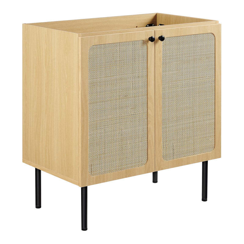 Base de meuble-lavabo simple 29,5 po Modway, Chêne