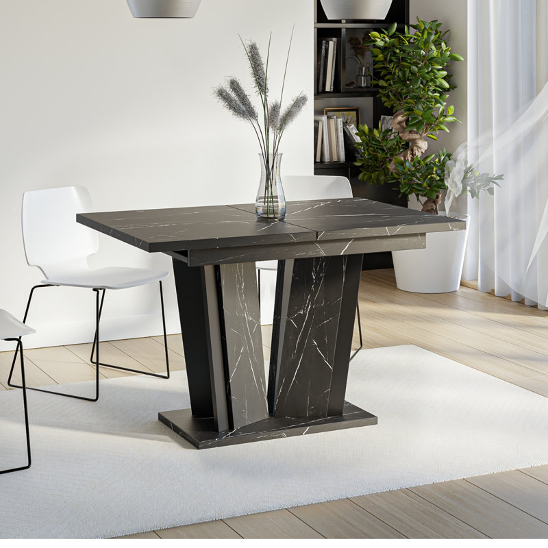 Extentable Dining Table Doha, Royal Marble Black