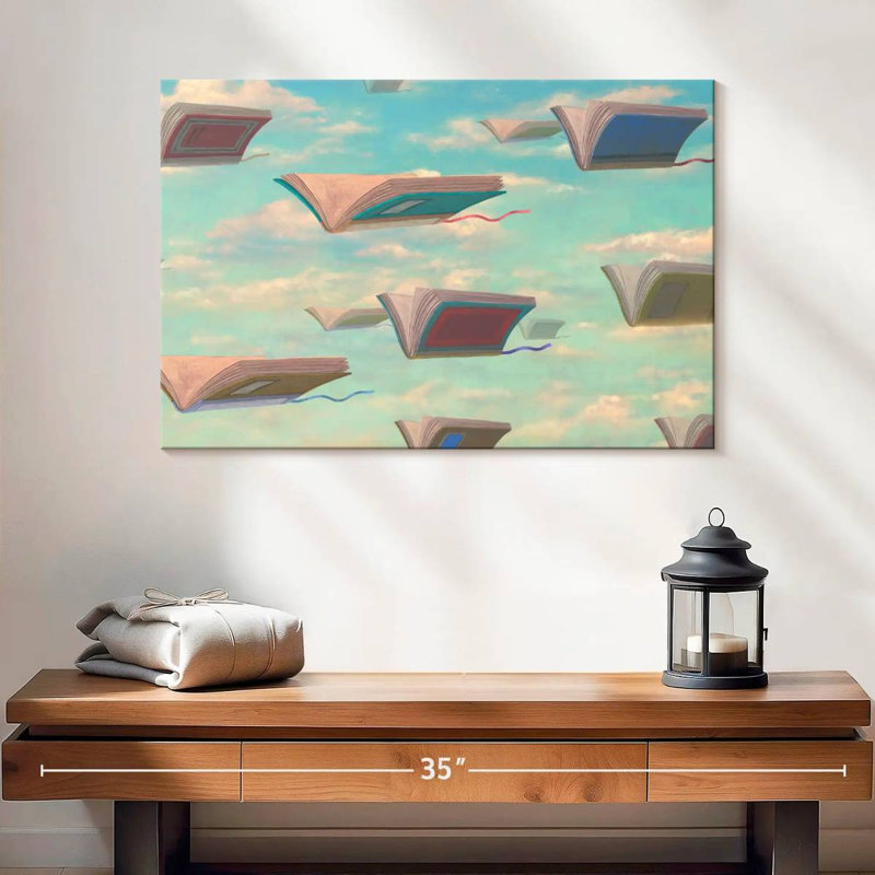 Livres volants fantaisistes Kerner, H 16 po x l 24 po