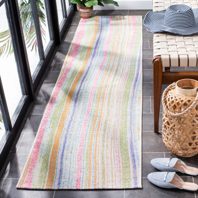 Tapis d'intérieur / extérieur à rayures Dossena Performance