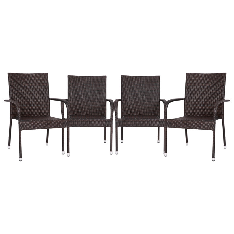 Fauteuils de salle à manger Zareya, Brun