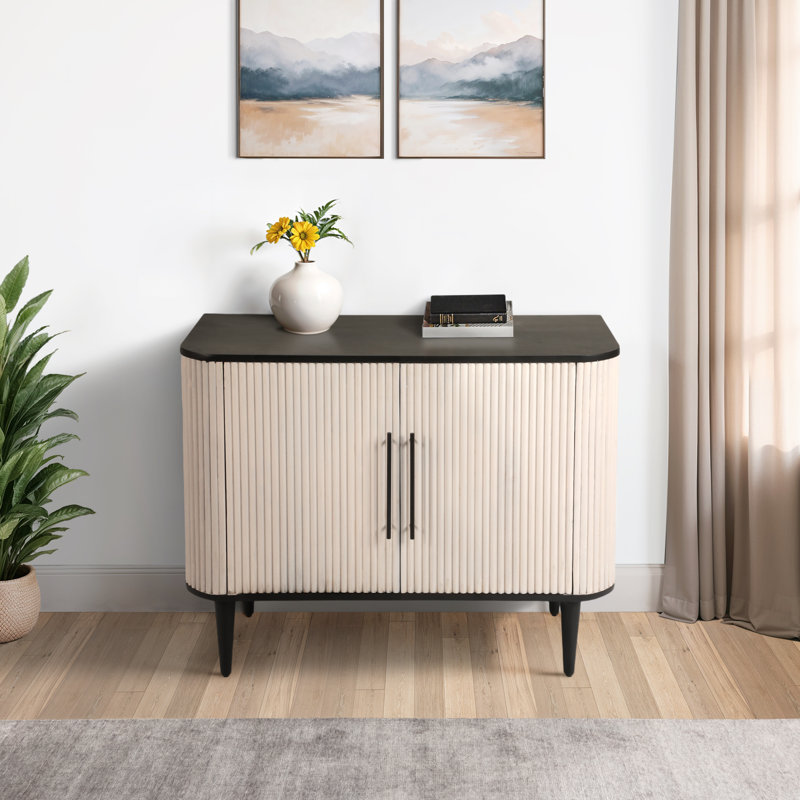 Coffre en bois gris 38 po Hokku Designs