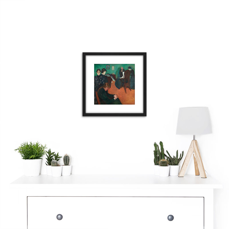 Death In The Sickroom by Edvard Munch - Single Picture Frame Painting
