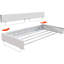 80cm Adjustable Wall Mounted Clothes Rack