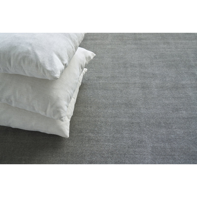 Sanctuary Handmade Synthetic/Wool Gray/Light Brown Area Rug, Rectangle 6' x 9'