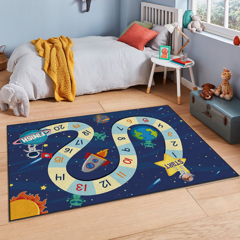 Luxurious Area Carpet (3.3 x 5.9 ft), 100% Polyester, 740 g/m² | Non-Slip Felt Underside, Laminated Sponge for Comfort | Antibacterial, Easy to Clean, Machine Washable | Perfect for Living Room & Bedroom Décor