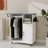 Ironing Cart With Rolling Ironing Board, Multipurpose Ironing Cabinet With Wheels, Compact Ironing Solution For Laundry Room, Bedroom,Cloakroom-White