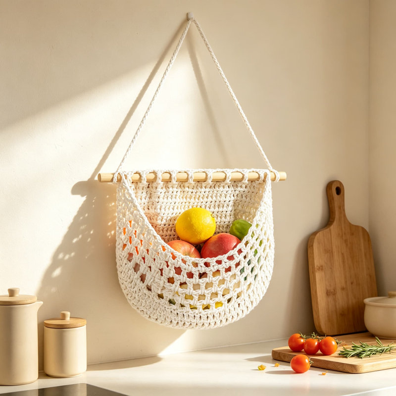 Corbeille à fruits Macrame
