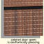 Buffet Buffet, buffet moderne avec rangement décoratif, brun