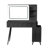 Modern Makeup Vanity Desk With LED Lights & Mirror, 4 Drawer Dressing Table Set With Stool, 3 Colors Dimmable Brightness, Space-Saving For Bedroom-193614434