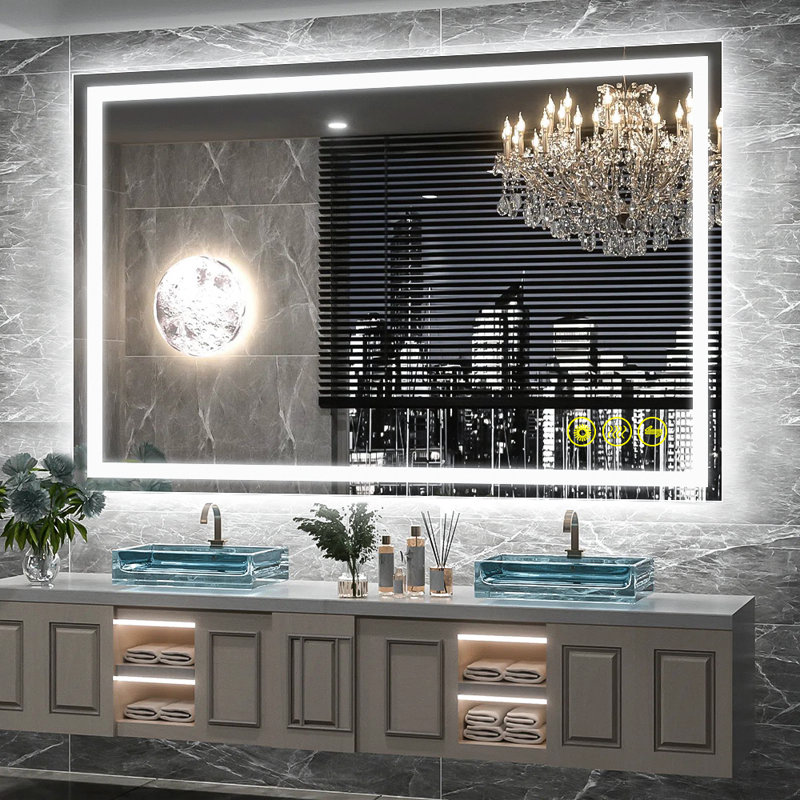 Miroir mural Helga, H 55 po x l 36 po x P 1,2 po
