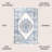 Clarice Inigo Cottage Medallion Blue/Gray Rug-1407830670