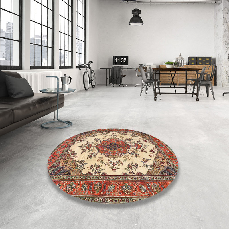 Georgiann Oriental Indoor Rug, Round 4'