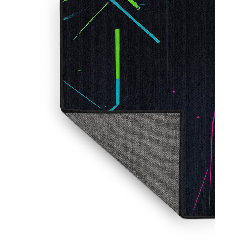 Fluorescent Threads Rug, Rectangle 8' x 12'