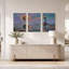 Art mural sur toile, "Phare et lune brillante"-231088624