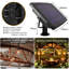 Guirlande de 48 lumières à énergie solaire standard de 48 pi à 15 ampoules à énergie solaire, incassable, crépuscule à l'aube