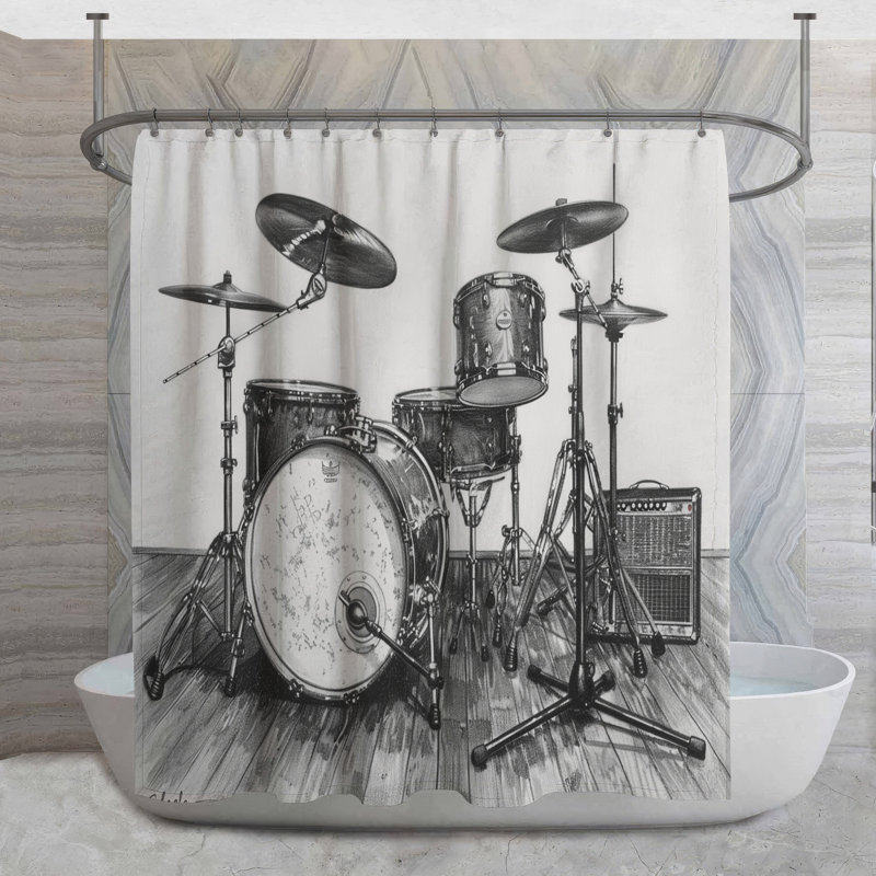 Izza Shower Curtain, 84"H x 70"W