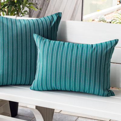   Striped Outdoor Rectangular Throw Pillow