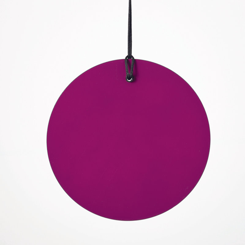 Carillon de peinture en métal mauve, H 30 po x l 7 po x P 7 po, Mauve