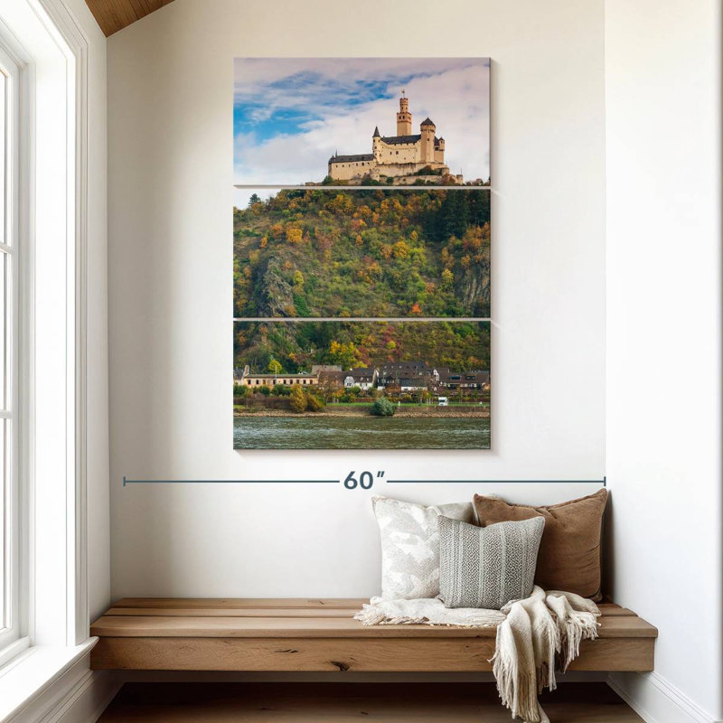 Lilie Marksburg Castle, H 50 po x l 32 po