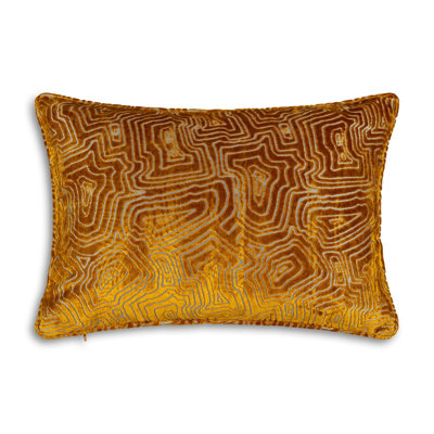 Nala Geometric Mustard Lumbar Pillow