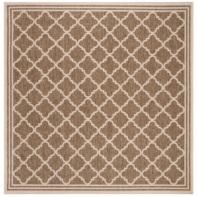 Ferrill Linden 100 Performance Geometric Indoor/Outdoor Area Rug