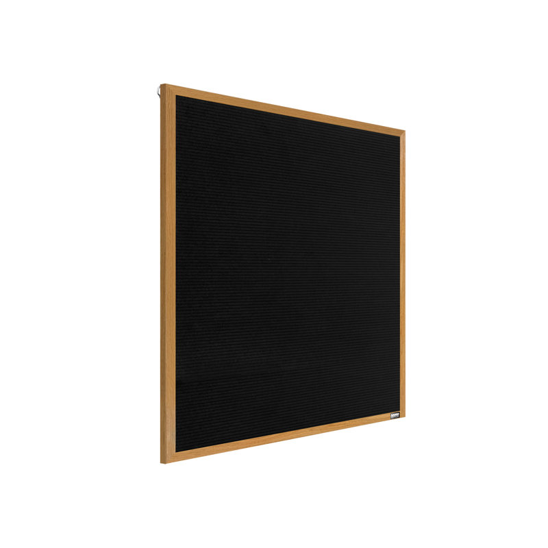 AARCO No Felt Letter Board, 30" H x 24" W, Oak