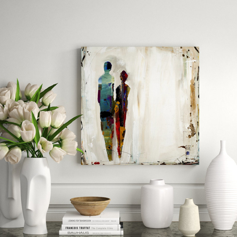 Imprint II Painting, Image Brush Gel, 36" H x 36" W