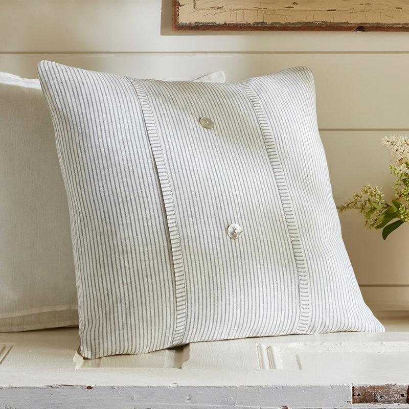Pebble Pinstripe Pillow Cover