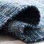 Amboy Flat Weave Wool/Cotton Geometric Rug in Blue/Black-1301509733