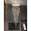 Grand lustre en cristal avec escalier avec 32 ampoules DEL Drianna W32X100
