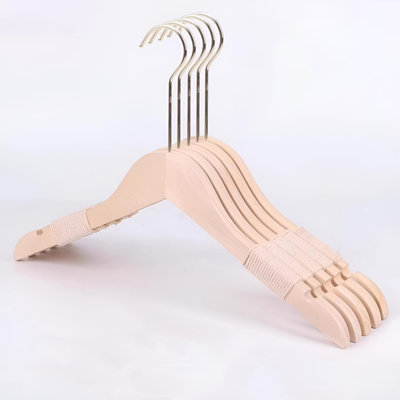 Anti-Slip Wood Hangers - Professional Garment Management