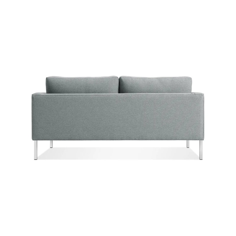 Paramount Loveseat, Sanford Ceramic Crossweave, Stainless Steel