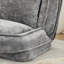 Très grand très grand lit double en chenille pour chien avec positions réglables pour les couples et les animaux de compagnie - gris clair-13475931